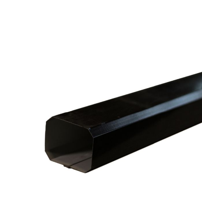 Lakefront Sheet Metal Downspout Square 8 Sided Kynar 4"x5"x10' Dark Bronze