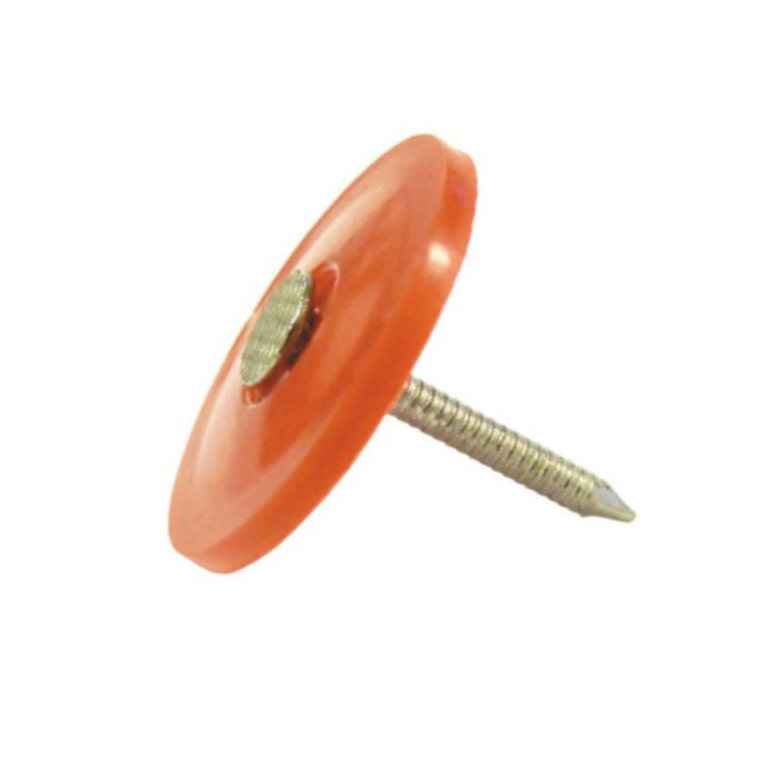 Mazel Galvanized Ring Shank Plastic Cap 1-1/2" Nails