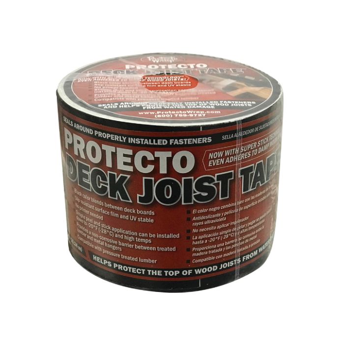 Protecto Wrap Super Seal Deck Joist Tape 4"x50' Black