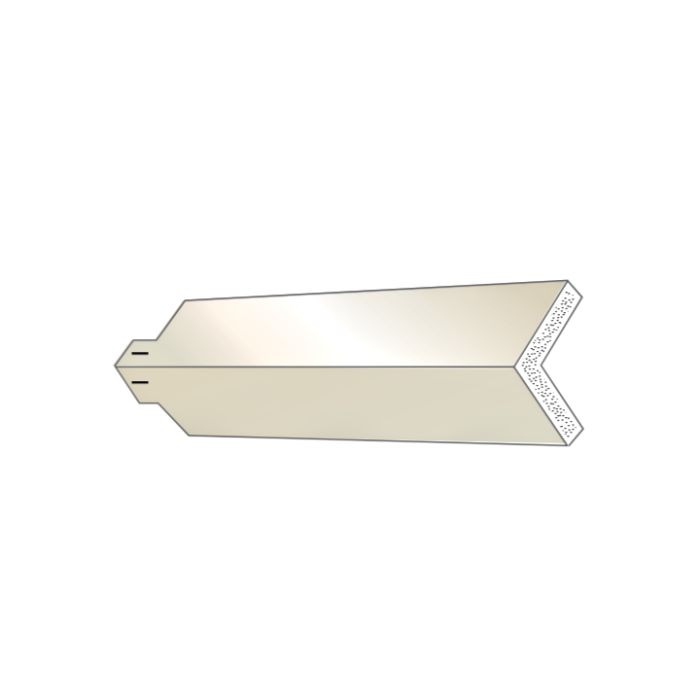 Quality Aluminum POCSM Outside Corner Cap Smooth 8" White