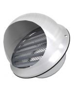 Tamlyn Dome Adjustable Exhaust Vent 4" Pipe Stainless Steel Satin