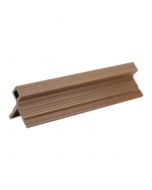 NewTechWood UH51-8-TK European Siding System Composite Siding Outisde Corner Post 2.9"x3.03"x8' Peruvian Teak 1pc