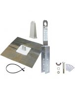 Super Anchor ARS Tile Roof Kit 14ga with Gray Stem Cover 1ct