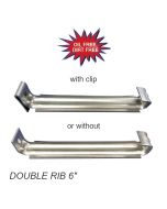 US Aluminum Double Rib Hanger 6"