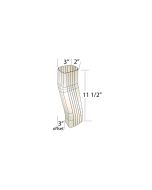 Quality Aluminum AEOFFSET Aluminum A Offset Elbow 2"x3"