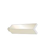 Quality Aluminum POCSM Outside Corner Cap Smooth 8" White