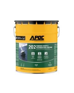 APOC 202 Rainshield Fibered Roof and Foundation Coating Black 5 gal