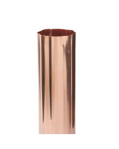 Berger Round Corrugated Copper Downspout 5" 16oz