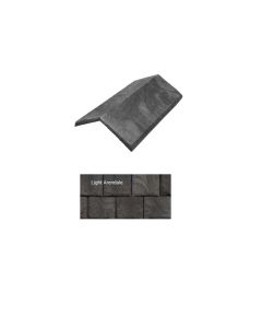 Brava Slate 2.0 Tile Hip and Ridge 14" X 5.625" X 6" Standard 120 Degree 10/bundle