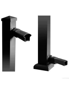 AFCO 100/300 Series Horizontal Pivot Rail Mounting Bracket Black (One Top & One Bottom Pivot Bracket)