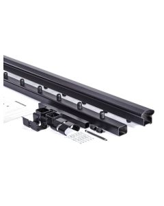 AFCO 100 Series 6' Level Rail Kit Black (Top and Bottom Rail w/ Hardware)