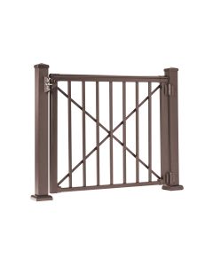 AFCO Adjustable Gate Kit Bronze (uprights & crossbar) - for 4' Level Rail Kit & Balusters