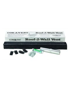Cor-A-Vent ROOF-2-WALL Roof to Wall Vent 5-1/8"x3/4"x4' 6ct Coravent