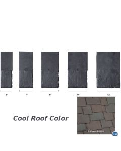 DaVinci MWSFBBCR Multi-Width Slate Field Bundle 6",7",9",10",12"x18" 28PC/BDL Brownstone Cool Roof