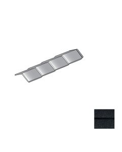 Decra Metal Shingle XD Hip and Ridge 25-3/4" Midnight Eclipse 1 piece