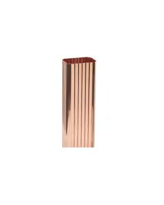 Berger Square Corrugated Copper Downspout 3"x4" 16oz