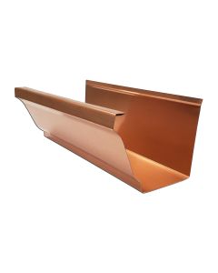 Lakefront Sheet Metal Seamless Copper Gutter K-Style 5" 16oz 1ft