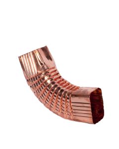 Berger Square Corrugated Elbow B-Bend 75 Degrees Copper 3"x4"