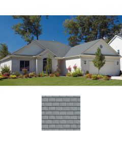 Ecostar Class C Majestic Niagara Concrete Flat Tile 12" with 9" reveal Federal Gray 10/Bundle