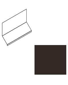 EDCO 1746-213 Head Wall Flashing Solid 10' Statuary Bronze 5/carton