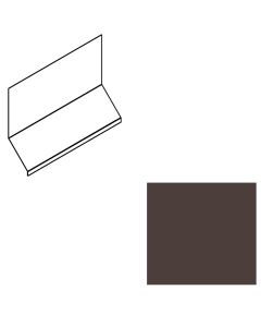 EDCO 1746-537 Head Wall Flashing Solid 10' Aged Bronze 5/carton