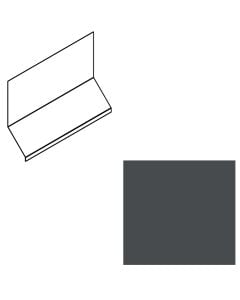 EDCO 1746-538 Head Wall Flashing Solid 10' Granite grey 5/carton