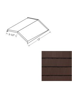 EDCO 1752-203 Arrowline Shake Ridge/Hip Cap Solid 12" Royal Brown 20/carton