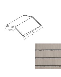 EDCO 1752-212 Arrowline Shake Ridge/Hip Cap Solid 12" Sandstone 20/carton
