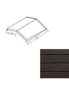 EDCO 1752-213 Arrowline Shake Ridge/Hip Cap Solid 12" Statuary Bronze 20/carton