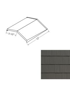 EDCO 1752-228 Arrowline Shake Ridge/Hip Cap Solid 12" Charcoal grey 20/carton