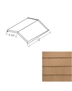 EDCO 1752-261 Arrowline Shake Ridge/Hip Cap Solid 12" Cedar 20/carton