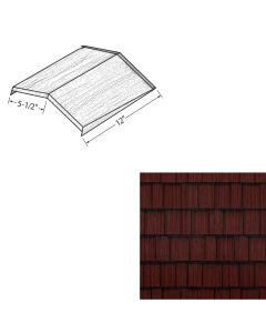 EDCO 1764-277 Arrowline Steel Ridge/Hip Cap generations HD 12" Classic Red HD 20/carton
