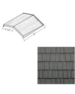 EDCO 1764-278 Arrowline Steel Ridge/Hip Cap generations HD 12" Charcoal grey HD 20/carton