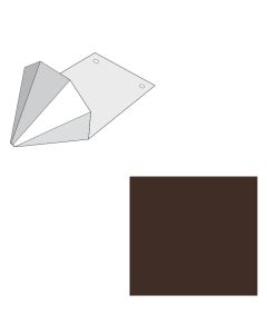 EDCO 1765-203 Snow Gems Snow Retention Guard Solid Royal Brown 100/carton