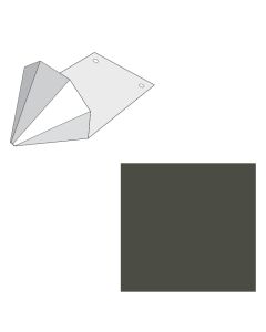 EDCO 1765-208 Snow Gems Snow Retention Guard Solid T-Tone 100/carton