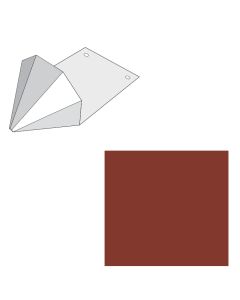 EDCO 1765-227 Snow Gems Snow Retention Guard Solid Classic Red 100/carton