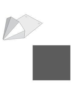 EDCO 1765-228 Snow Gems Snow Retention Guard Solid Charcoal Grey 100/carton