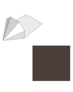 EDCO 1765-537 Snow Gems Snow Retention Guard Solid Aged Bronze 100/carton