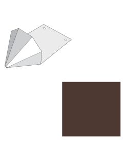 EDCO 1765-539 Snow Gems Snow Retention Guard Solid Chestnut Brown 100/carton