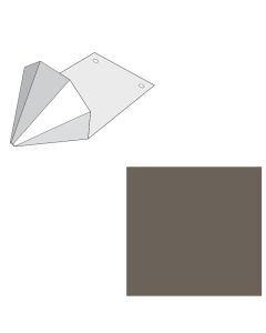 EDCO 1765-540 Snow Gems Snow Retention Guard Solid Weathered Wood 100/carton
