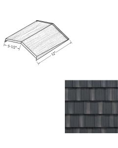 EDCO 1767-557 Arrowline Steel Ridge/Hip Cap Infiniti 12" Granite grey Enhanced 20/carton