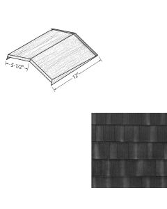 EDCO 1767-559 Arrowline Steel Ridge/Hip Cap Infiniti 12" Obsidian 20/carton