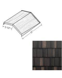 EDCO 1768-292 Arrowline Shake Ridge/Hip Cap Blend 12" Statuary Bronze Blend 20/carton