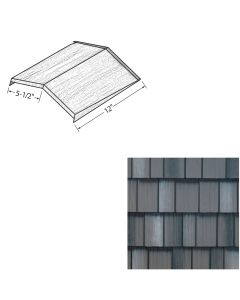 EDCO 1768-294 Arrowline Shake Ridge/Hip Cap Blend 12" Charcoal Grey Blend 20/carton
