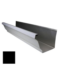 Lakefront Sheet Metal Seamless Aluminum Gutter K-Style 6" .032ga Black 1ft