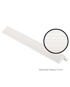 GAF Weatherside Aluminum Corners Emphasis 15.5" White