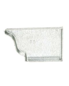 Berger K-Style Right End Cap Galvanized 5"