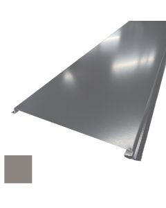 Lakefront Sheet Metal Standing Seam 12" Flush Reveal Panel 1ft Ash Gray