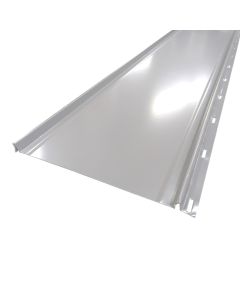 Lakefront Sheet Metal Standing Seam 12" Nail Flange Panel 1ft Regal White