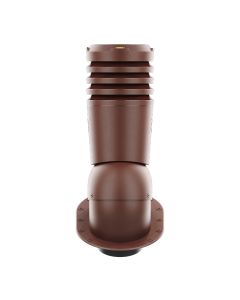 RoofiVent EL-5-01-PI iVent Eco Exhaust Vent for Metal Roofs 5" Brown